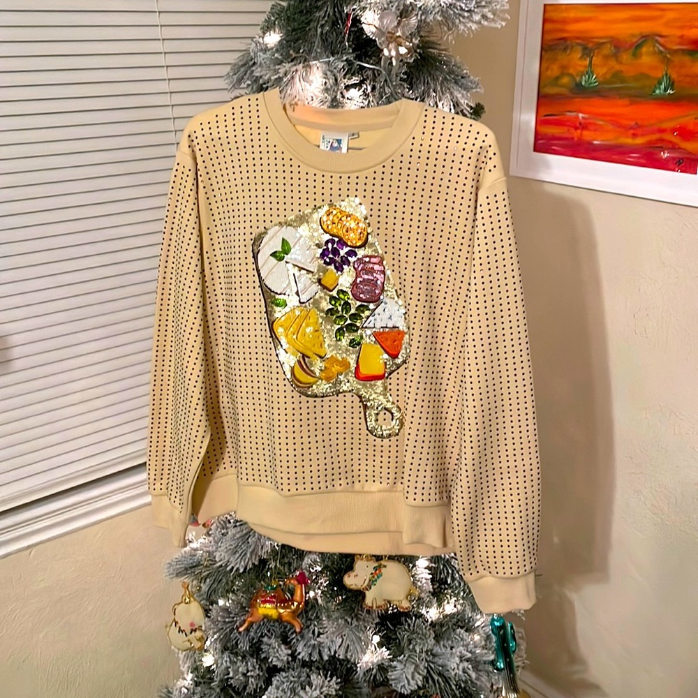 Queen of Sparkles Charcuterie board sweater